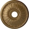Ekena Millwork Berkshire Ceiling Medallion (Fits Canopies up to 6 3/8"), 20 1/8"OD x 3 7/8"ID x 1 7/8"P, Pale Gold CM20BE1PAS - alternate 1